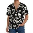 thumbnail image 1 of Goofa Daisies Flowers Printed Men's Casual Short-sleeved Shirt,Lightweight Breathable Button-down,Summer Casual men's top,Versatile Fashion shirt-Medium, 1 of 7