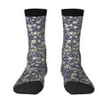 thumbnail image 1 of Goofa Daisies Flowers Printed Men's Crew Socks, Soft Durable Breathable Moisture-Wicking with Odor Control Cotton socks, 1 of 9
