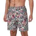 thumbnail image 1 of Goofa Daisies Flowers Printed Men's Swim Trunks Board Shorts Quick Dry Mens Swimming Trunks with Compression Liner,Breathable Fit Hawaii Beach Shorts-3X-Large, 1 of 9