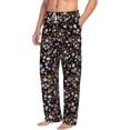 thumbnail image 1 of Goofa Daisies Flowers Printed Soft Pajama Pants for Men, Wide Leg Comfy Casual Lounge Yoga Pants-Medium, 1 of 9