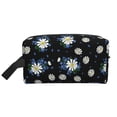 thumbnail image 1 of Goofa Daisies Flowers Printed Toiletry Bag with Handle,Large Capacity Travel Makeup Cosmetic Bag for Women, Carry on Airport Airline Compliant Bag, 1 of 9