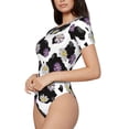 thumbnail image 1 of Goofa Daisies Flowers Printed Women Rash Guard Short Sleeve,Tummy control Swimsuit Surfing Swimsuit Bathing Suit One Piece Swimsuit UPF 50-, 1 of 9