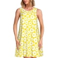 thumbnail image 1 of Goofa Daisies Flowers for Summer Dresses for Women – Beach Floral Sundress, Casual Pockets Boho Tank Dress for Hot Days, 1 of 7