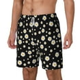 thumbnail image 1 of Goofa Daisy Printed Men's Swim Trunks Board Shorts Quick Dry Mens Swimming Trunks with Compression Liner,Breathable Fit Hawaii Beach Shorts-Large, 1 of 9