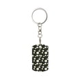 thumbnail image 1 of Goofa Daisy Printed Rectangular Metal Keychain Bag Charm Floral Charm for Purse Keys Metal Keyring Gift for Women Accessories, 1 of 7