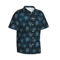 thumbnail image 1 of Goofa Dandelions Hawaiian Shirt for Men, Unisex Summer Beach Casual Short Sleeve Button Down Shirts,Aloha Tropical Floral print shirt-Large, 1 of 9