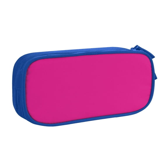 Goofa Darkmagenta Pattern Big Capacity Pencil Pen Case Office College Large Storage High Capacity Bag Pouch Holder Box Organizer