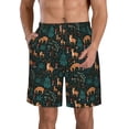 thumbnail image 1 of Goofa Deers In The Forest Printed Mens Swim Trunks Summer Quick Dry Short Beach Swimwear Bathing Suits-X-Large, 1 of 1