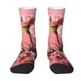 thumbnail image 1 of Goofa Delicate Pink Carnations A Printed Men's Crew Socks, Soft Durable Breathable Moisture-Wicking with Odor Control Cotton socks, 1 of 9