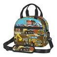 thumbnail image 1 of Goofa Different Construction Site Vehicles Pattern Lunch Bag ,Insulated Lunch Box, Small Leakproof Cooler Food Lunch Containers Reusable High Capacity Lunch Tote Bags, 1 of 8