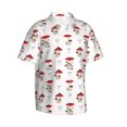 thumbnail image 1 of Goofa Different Mushrooms Hawaiian Shirt for Men, Unisex Summer Beach Casual Short Sleeve Button Down Shirts,Aloha Tropical Floral print shirt-Large, 1 of 9