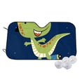 thumbnail image 1 of Goofa Dino Playing Roller Skate Printed Car Windshield Sunshade,Foldable Reflective Sun Visor,UV Protection Heat Blocker Sunshade,Car Cooling Accessory-Medium, 1 of 7