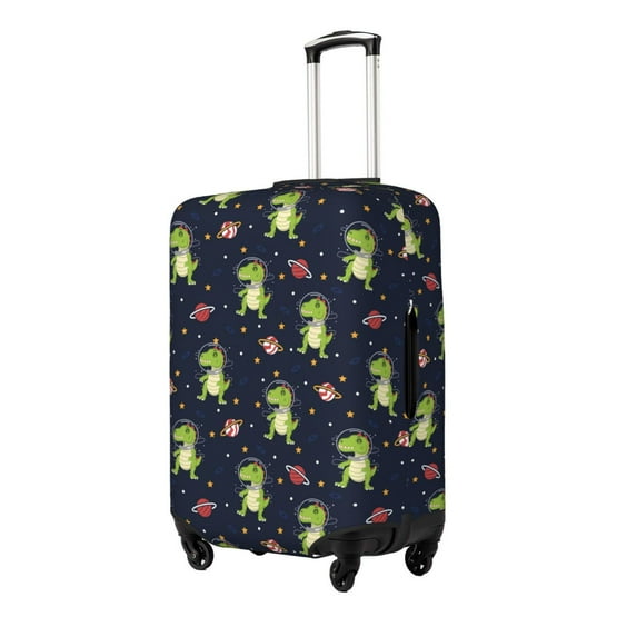 Goofa Dinosaur Astronaut Pattern Luggage Covers For Suitcase,Suitcase Cover Protector Fit 18-32 Inch Luggage-X-Large