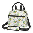 thumbnail image 1 of Goofa Dinosaur on Excavator Pattern Lunch Bag ,Insulated Lunch Box, Small Leakproof Cooler Food Lunch Containers Reusable High Capacity Lunch Tote Bags, 1 of 8