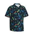 thumbnail image 1 of Goofa Dinosaur Hawaiian Shirt for Men, Unisex Summer Beach Casual Short Sleeve Button Down Shirts,Aloha Tropical Floral print shirt-XX-Large, 1 of 9