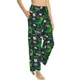thumbnail image 1 of Goofa Dinosaur and Bone Printed Soft Pajama Pants for Women, Wide Leg Comfy Casual Lounge Yoga Pants-Small, 1 of 9