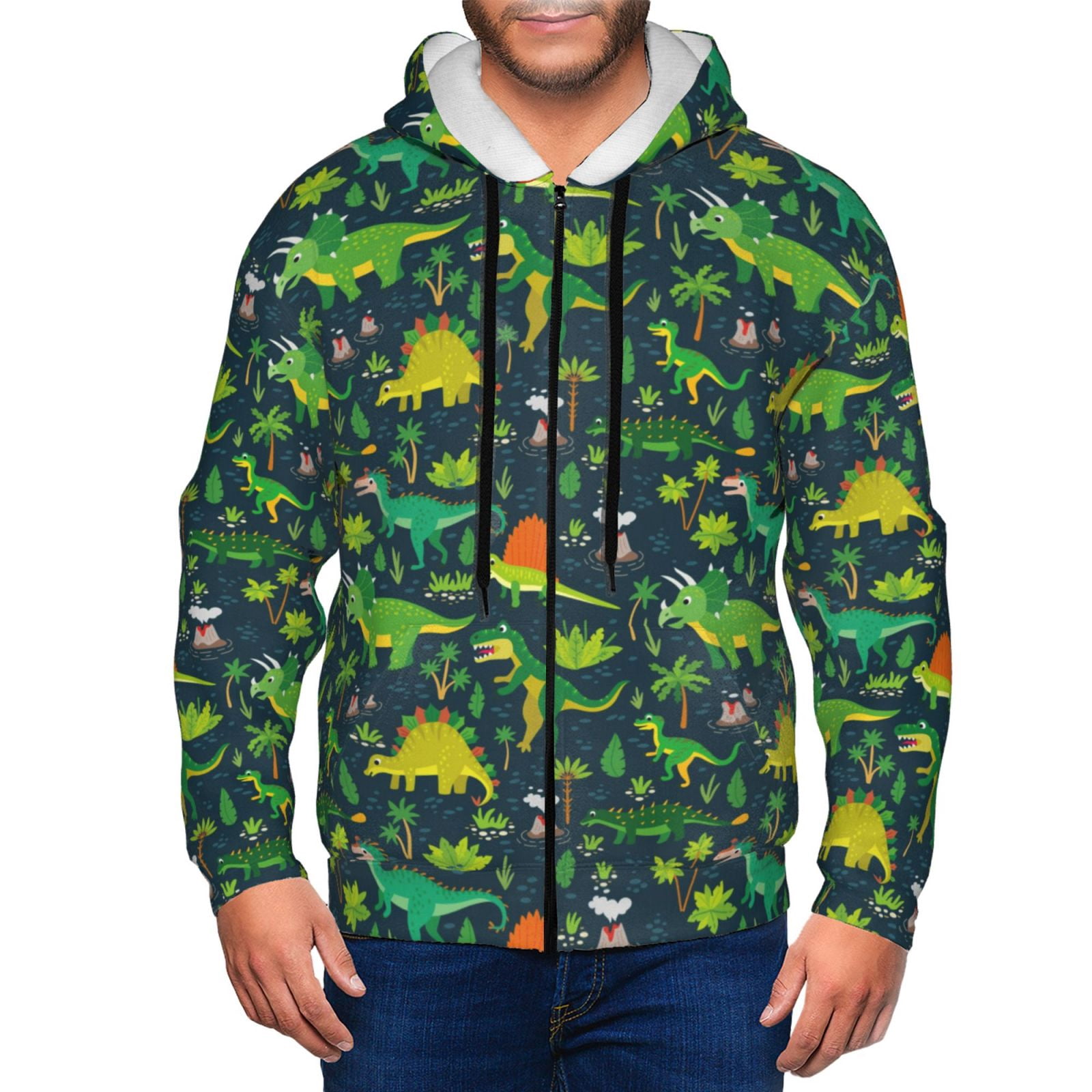 Dinosaur Zip Up Hoodie