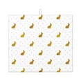 thumbnail image 1 of Goofa Dish Drying Mat Super Absorbent Drying Mat Large Dish Drying Mats for Kitchen Counter Easy Clean Dish Mat Kitchen Drying Mat 16" x 18" ( Gold Rabbit ), 1 of 6