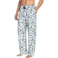 thumbnail image 1 of Goofa Dock Rudder Printed Soft Pajama Pants for Men, Wide Leg Comfy Casual Lounge Yoga Pants-Medium, 1 of 9