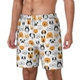 thumbnail image 1 of Goofa Dog Faces Printed Men's Swim Trunks Board Shorts Quick Dry Mens Swimming Trunks with Compression Liner,Breathable Fit Hawaii Beach Shorts-3X-Large, 1 of 9