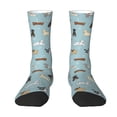 thumbnail image 1 of Goofa Dog Pets Printed Men's Crew Socks, Soft Durable Breathable Moisture-Wicking with Odor Control Cotton socks, 1 of 9