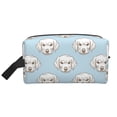 thumbnail image 1 of Goofa Dog Printed Toiletry Bag with Handle,Large Capacity Travel Makeup Cosmetic Bag for Women, Carry on Airport Airline Compliant Bag, 1 of 9