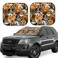 thumbnail image 1 of Goofa Dogs Different Breeds Pattern 2 Piece Car Windshield Sun Shade Foldable | Front Windshield Shade for Sun, Heat and UV Rays | Sunshade for Car Front Window-, 1 of 7