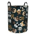 thumbnail image 1 of Goofa Dogs Printed Circular Hamper,Laundry Basket with Handles,Storage Baskets Foldable,Large Capacity Laundry Hamper-, 1 of 8