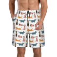 thumbnail image 1 of Goofa Dogs Pug Printed Mens Swim Trunks Summer Quick Dry Short Beach Swimwear Bathing Suits-Medium, 1 of 9