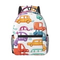 thumbnail image 1 of Goofa Doodle Cars Pattern Comfortable Student Backpack - Ergonomic Design, Durable, Water-Resistant, Multi-Compartment,Travel, and Outdoor Activities, 1 of 5