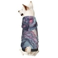thumbnail image 1 of Goofa Dragon1 Pattern Small Dog Sweater Hoodies Pet Grey Hooded Soft Fleece Sweatshirts with Pocket Fall Winter Puppy Cat Sweaters Warm Clothes-Small, 1 of 8