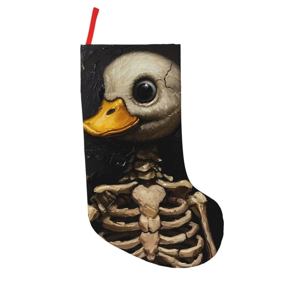 Goofa Duck Bones for Christmas Stockings, 18inch Xmas Hanging Stocking Decorations for Christmas Party Family Decor