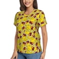thumbnail image 1 of Goofa Duck with Star Sunglasses Pattern Women's Slim-Fit Short-Sleeve V-Neck T-Shirt,Classic-Fit Short-Sleeve V-Neck T-Shirt-Small, 1 of 5