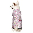 Goofa Easter Rabbit Pattern Small Dog Sweater Hoodies Pet Grey Hooded
