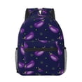 thumbnail image 1 of Goofa Eggplant Pattern Comfortable Student Backpack - Ergonomic Design, Durable, Water-Resistant, Multi-Compartment,Travel, and Outdoor Activities, 1 of 5