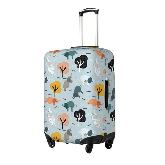 Goofa Elephant Tree Pattern Luggage Covers For Suitcase,Suitcase Cover Protector Fit 18-32 Inch Luggage-X-Large
