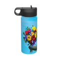 thumbnail image 1 of Goofa Elephant Trunk Couple Flowers for Insulated Kettle 18oz Water Bottle Insulated Tumbler with Handle & Flip Straw - Fits in Cup Holder, Leak Resistant Tumbler, 1 of 8