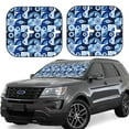 thumbnail image 1 of Goofa Evil Eye Pattern 2 Piece Car Windshield Sun Shade Foldable | Front Windshield Shade for Sun, Heat and UV Rays | Sunshade for Car Front Window-Large, 1 of 1
