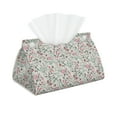 thumbnail image 1 of Goofa Fairy Floral Pattern Triangle Square Tissue Box Cover, Modern PVC Leathe Facial Paper Holder,Decorative Holder/Organizer for Bathroom Vanity Countertop, 1 of 9
