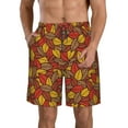 thumbnail image 1 of Goofa Fall Leaves Printed Mens Swim Trunks Summer Quick Dry Short Beach Swimwear Bathing Suits-X-Large, 1 of 9