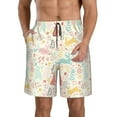 thumbnail image 1 of Goofa Fall Rabbit Printed Mens Swim Trunks Summer Quick Dry Short Beach Swimwear Bathing Suits-XX-Large, 1 of 9