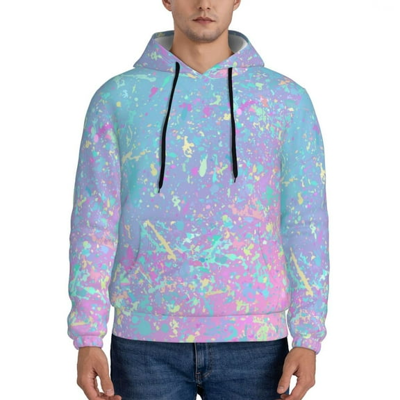 Goofa Fantasy Gradient for Men's Hooded Sweatshirt - Lightweight Pullover Hoodie with Kangaroo Pocket, Perfect for Everyday Wear-XX-Large