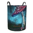 thumbnail image 1 of Goofa Fantasy Mushrooms Printed Circular Hamper,Laundry Basket with Handles,Storage Baskets Foldable,Large Capacity Laundry Hamper-Medium, 1 of 8