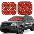 thumbnail image 1 of Goofa Fire Extinguisher Pattern 2 Piece Car Windshield Sun Shade Foldable | Front Windshield Shade for Sun, Heat and UV Rays | Sunshade for Car Front Window-Small, 1 of 7