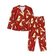 thumbnail image 1 of Goofa Fire Extinguisher Printed Women’s 2 Piece Pajama Set Super,Pajamas Women's Long Sleeve Sleepwear Soft Button Down Loungewear Pjs Lounge Set Nightwear-XX-Large, 1 of 9
