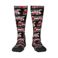 thumbnail image 1 of Goofa Fire and Rescue Truck Pattern Adult Stockings, Color-Block Knee High Socks, Comfortable and Breathable, Soft and Stretchable, Sports, and Decoration, 1 of 6