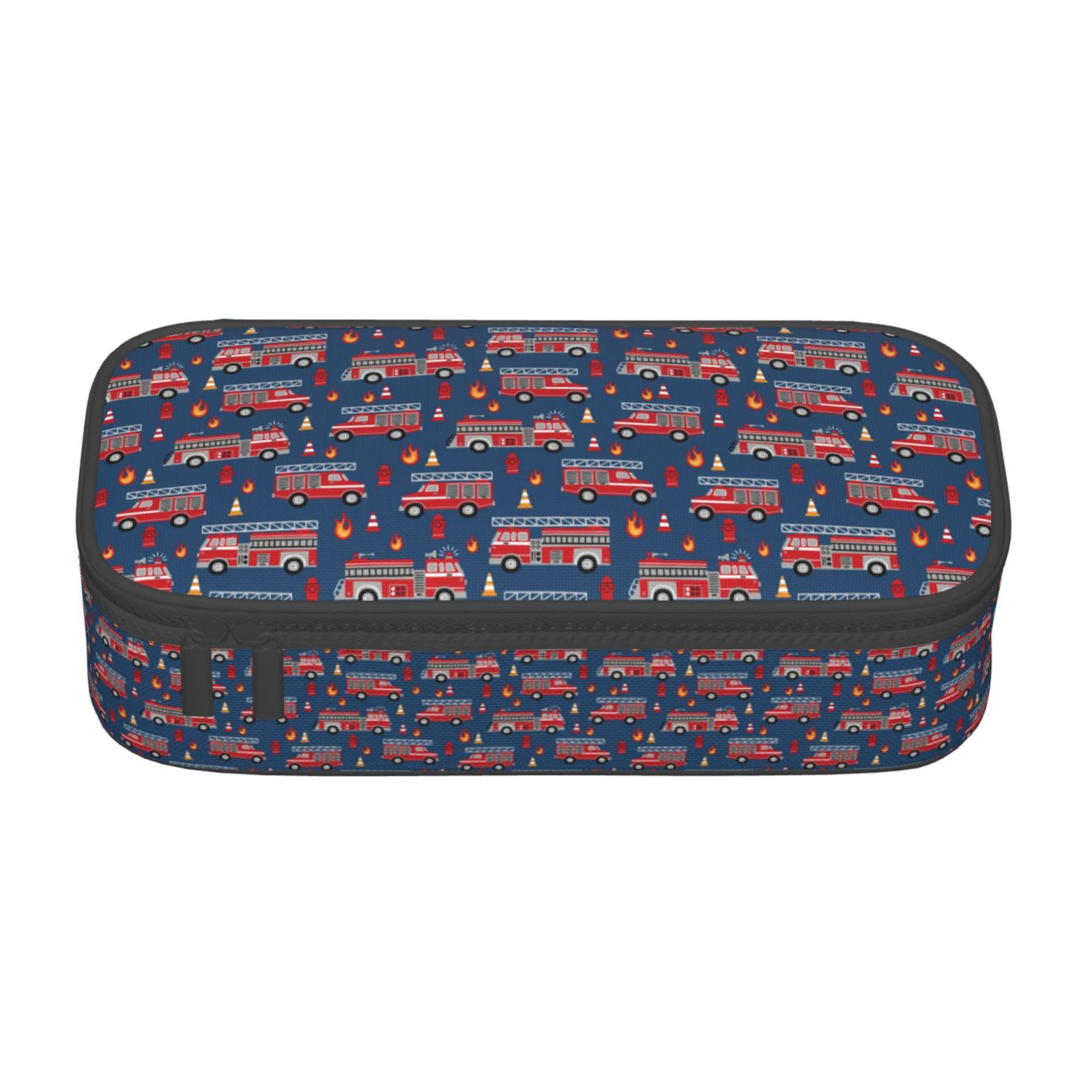 Goofa Fire Truck 1 Pattern Pencil Case Multi Slot Pencil Pouch Goofa Fire Truck 1 Pattern Pencil Case Multi Slot Pencil Pouch