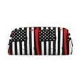 thumbnail image 1 of Goofa Firefighters USA Flag Pattern Leather Pencil Case, Pencil Pouch, Pencil Bag, Pen Case, Pen Pouch, Pen Bag, Pencil Pouches, Pencil Bags,College Pencil Case, 1 of 7