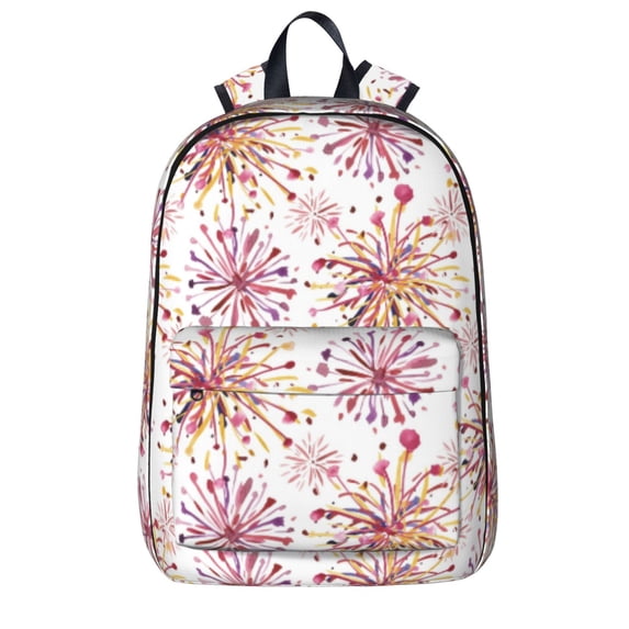 Goofa Fireworks Printed Backpack,Laptop Backpack,Durable Anti-Theft Travel Work Backpack,Water-resistant Backpack