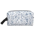 thumbnail image 1 of Goofa Fitness Guru Printed Toiletry Bag with Handle,Large Capacity Travel Makeup Cosmetic Bag for Women, Carry on Airport Airline Compliant Bag, 1 of 9